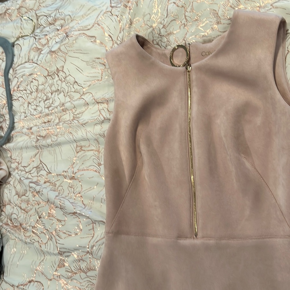 Calvin Klein suede dress